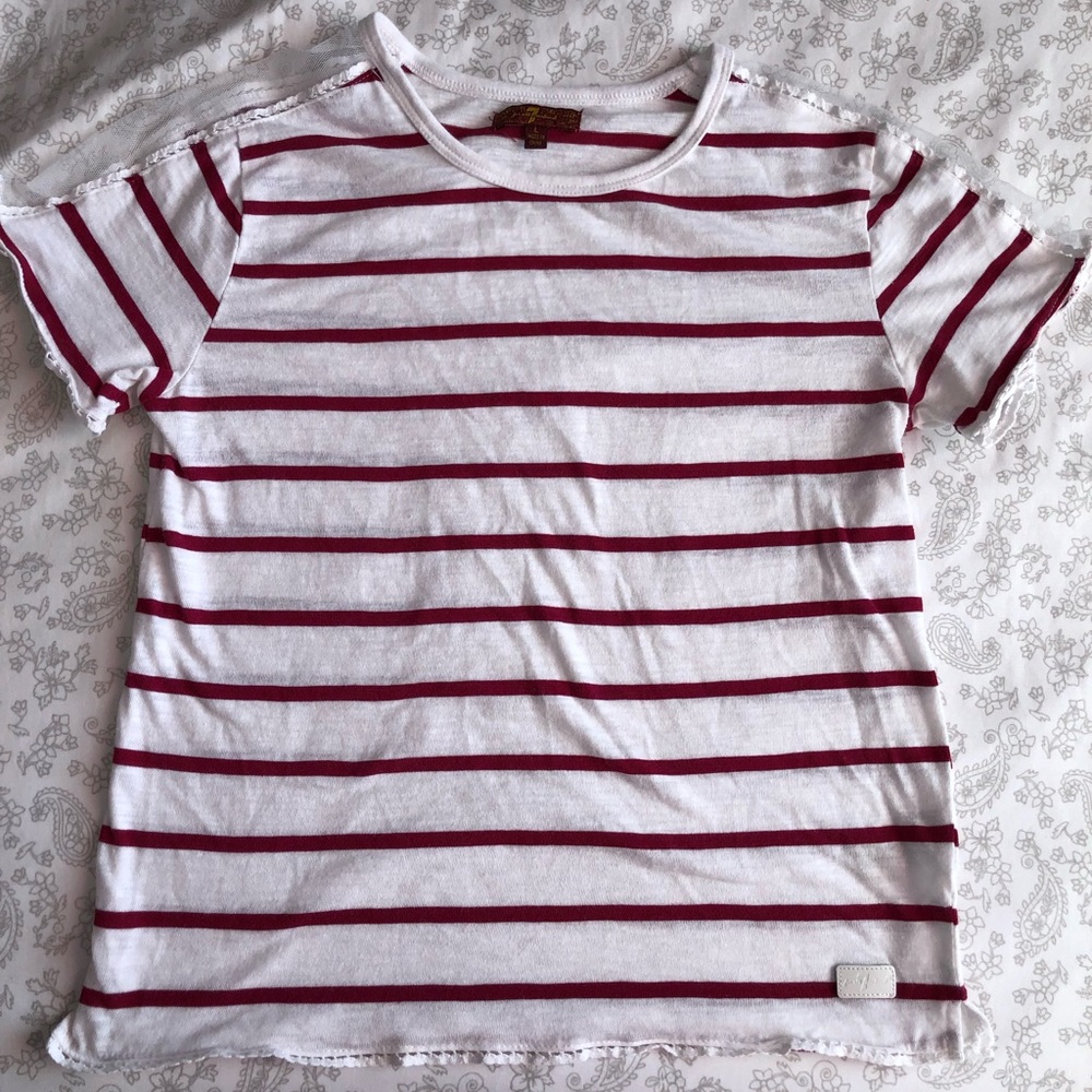 7 For All Man Kind Girls Top Size. Large